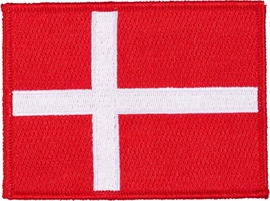 HG Danmarksflag til placering på schabrack